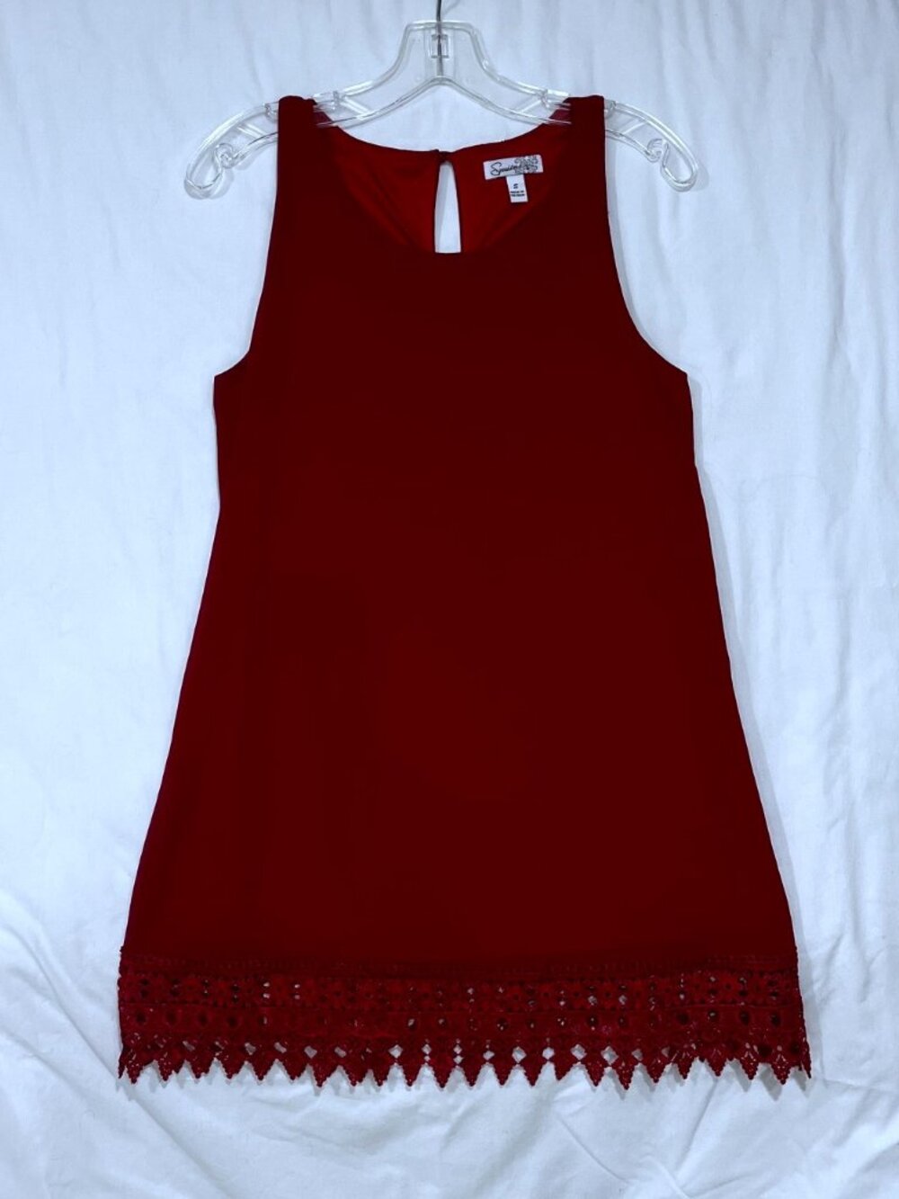 Speechless Shift Dress or Tunic Top – Burgundy – Sleeveless - Size Small